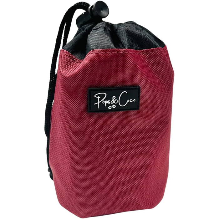 Сумка для ласощів для собак Pops & Coco Leckerli-Tasche, з карабіном, для тренувань, прогулянок та подорожей (червона)