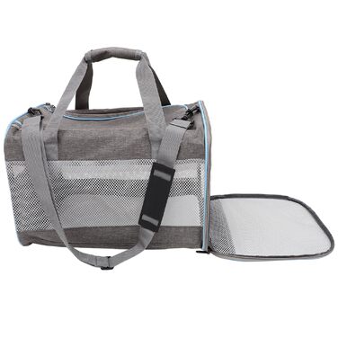 ANDRESLAD Сумка-переноска для котів та цуценят з дихаючої тканини Оксфорд, легка, з сіткою, для подорожей