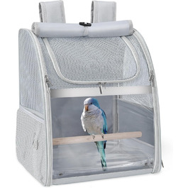 Рюкзак-переноска для птахів Sanmoncare: водонепроникний, для канарек та папуг, з підставкою