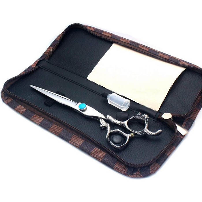 Професійна ножиця для грумінгу тварин 7-8 дюймів, з нержавіючої сталі, пряма, для салонів та грумерів