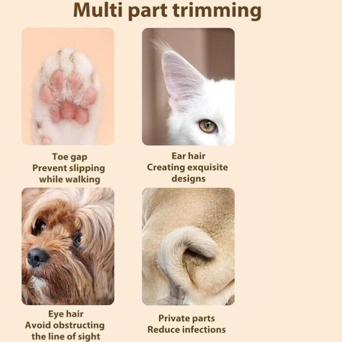 Набір для догляду за шерстю собак, безшумний триммер для нігтів, акумуляторний, бездротовий, для котів та інших тварин