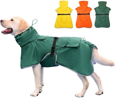 Дощовик для собак KOOGAL, зелений, зимовий, 6XL, для середніх і великих порід
