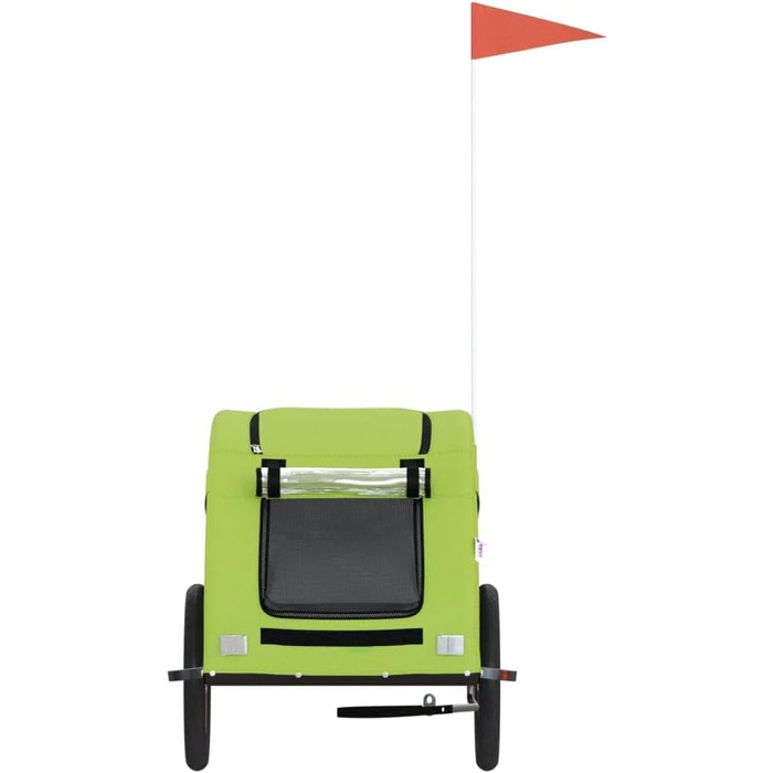 Причіп для собак Gecheer - переноска для собак до 45 кг, зелений, 137x68x72 см