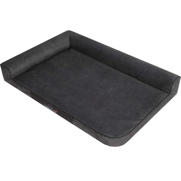 Крісло-ліжко для собак та котів, чорне, 80 x 53 см