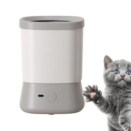 Очисник лап для собак, мийка лап | Водостійкий, 2 швидкості, аксесуари для чищення | Сірий