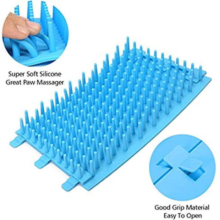 Очисник лап для собак з рушником, портативний пензлик для миття лап, масаж, догляд за лапами, видалення бруду для собак та котів