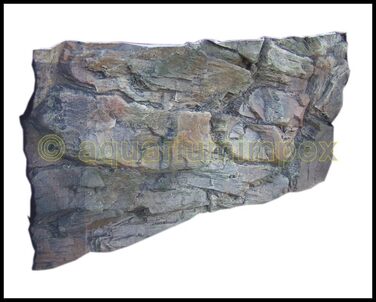 3D фон для акваріума 60x30 скеля, декорація для акваріума