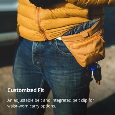 Сумка для ласощів Ruffwear Treat Trader з регульованим поясом, колір Brown Bear (Blue Pool)