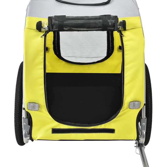 Про-тек Причіп для велосипеда, переноска для собак до 26 кг, жовто-блакитний