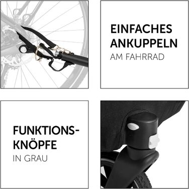 Дитячий велопричіп 2в1 Hauck Dryk Duo Petrol