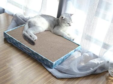 Кігтеточка для котів VIVAGLORY з картону, 3 шт. в упаковці, XL (44 x 28,5 см), з котячою м'ятою