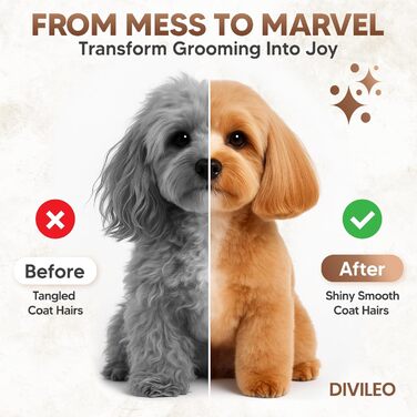 Преміум набір для догляду за шерстю з дерева - професійний набір для видалення шерсті, розплутування та стрижки нігтів для собак, котів та дрібних домашніх тварин - подарункова коробка з 10 частинами та канвасною сумкою