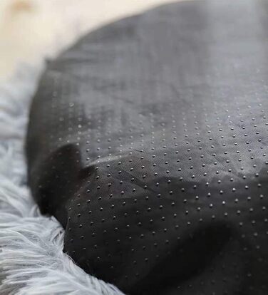 М'яке ліжко для собак та котів великих та екстра-великих порід, круглої форми, плюшеве, біле, 120 см, для дому