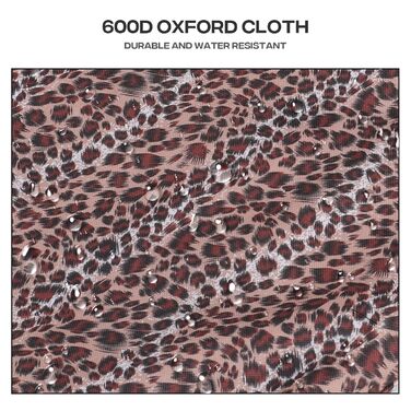 Візок для собак маленьких порід, 4,5-10 кг, візок для цуценят, візок для середніх собак, візок для котів, візок для 2 котів, з багажником, леопардовий принт