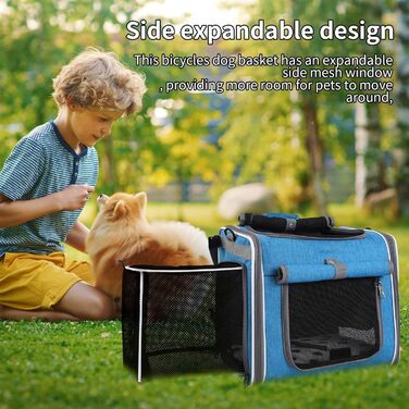 Корзина для собак на велосипед, рюкзак-переноска для собак, дихаюча сумка для подорожей, вигулу, кемпінгу