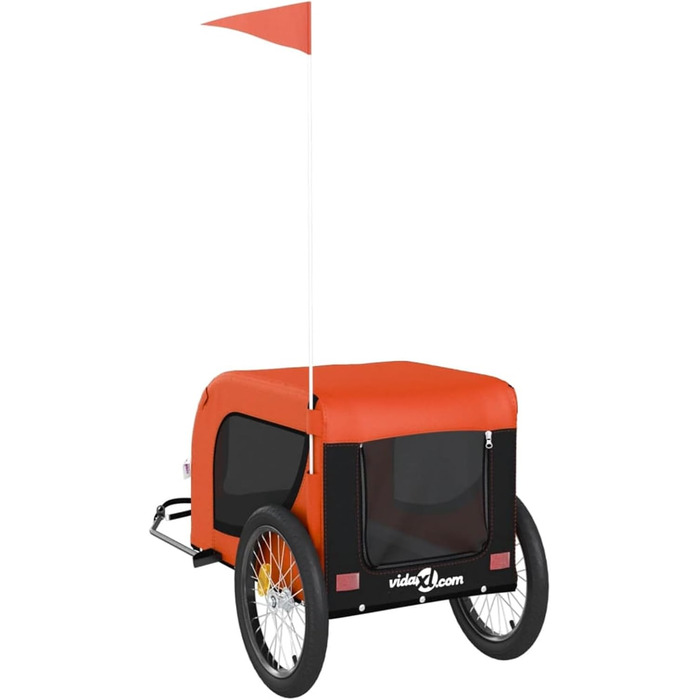 Навіс для собак Robuster, Oxford-тканина, ПВХ-вікно, вантажопідйомність до 45 кг, оранжево-чорний, модель 94005