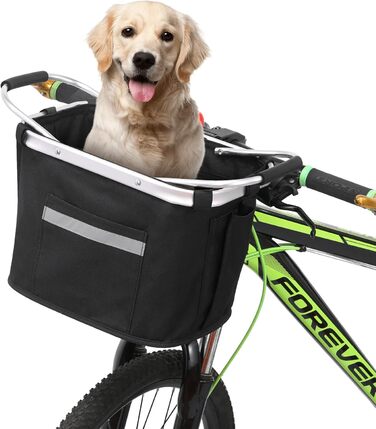 Фарбований кошик на кермо велосипеда Lixada з алюмінію (35 x 25 x 5 см)