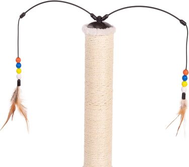 Котячий стовпчик Lilly - інтерактивне котяче іграшкове обладнання для самостійних занять | 78 см | 33 x 33 x 80 см