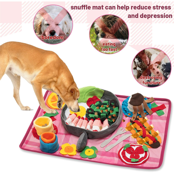 Інтерактивна килимок для годування собак, котів та тварин. Стимулює пошук їжі та розвиває навички. Можливість миття. Підходить для цуценят, малих та середніх порід.