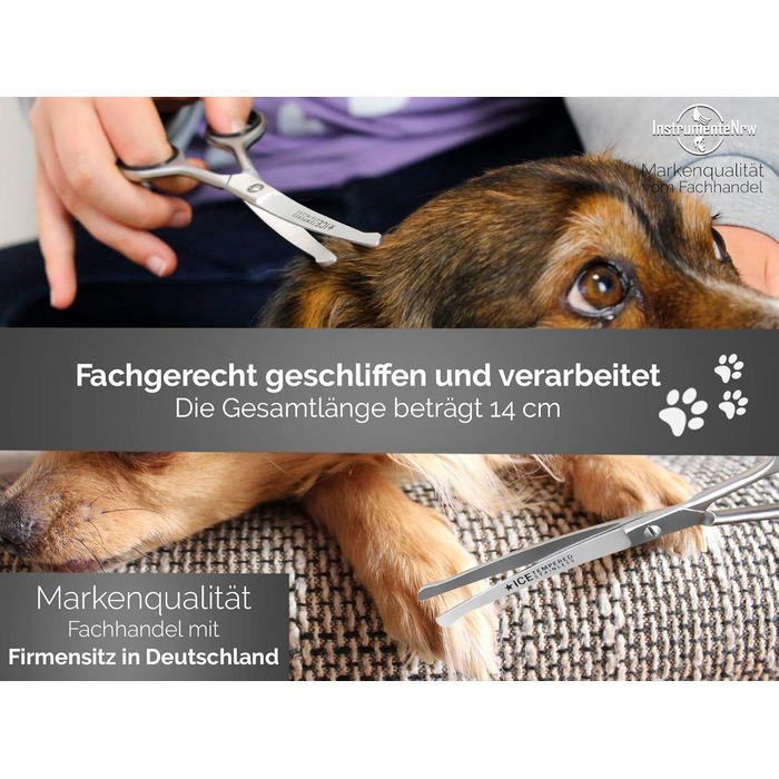 Професійна фетрова ножиці для грумінгу собак, 14 см