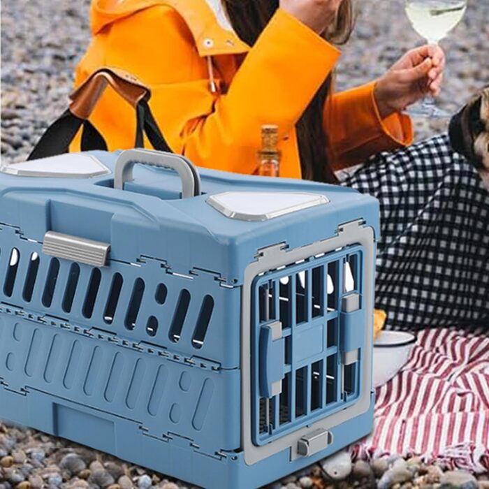 Транспортна переноска для котів та собак Syengery - складана, портативна, для подорожей, в літак та автомобіль