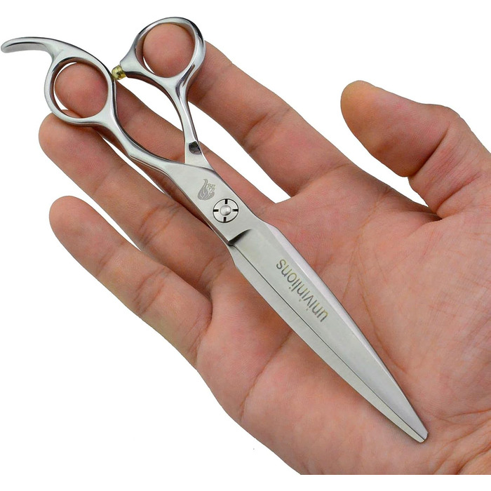 Швейцарська професійна ножиці для грумінгу домашніх тварин, 7 дюймів (21 см). Ідеально для собак та котів.