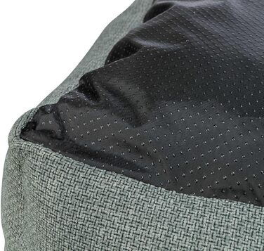 Торрікс Крісло-лежанка для собак Вівана 60x50 см блакитно-сіре, м'яке, з велюровим покриттям, для маленьких собак, з інтегрованим матрацом, антиковзаюча поверхня, м'яке та миється – 37540 L 60 x 50 x 16 см