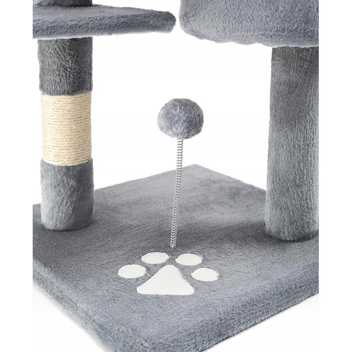 Високий когтеточка-комплекс із лежаком, стовп для дряпання 101-160 см