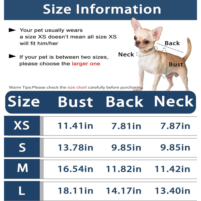 Зимовий одяг для собак - теплий пуловер для цуценят, дівчаток та хлопчиків, в'язаний одяг для домашніх тварин, безрукавний пуловер для котів, одяг для собак (Small, Blue)