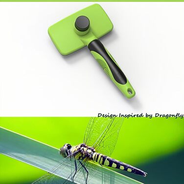 Самоочисна щітка для собак, вичісувальна щітка для довгої та короткої шерсті, турбота про шкіру, щітка для собак та котів, що видаляє шерсть, щітка для грумінгу, чорна