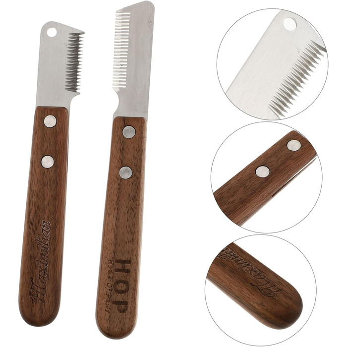 Щітка для вичісування підшерстка для собак та котів BESPORTBLE (2 шт.) - видалення підшерстка та втраченого волосся