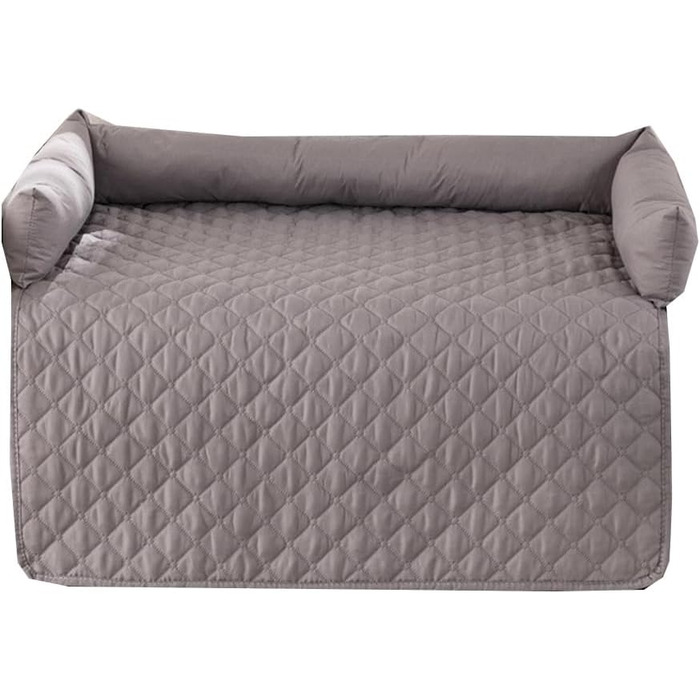 М'яке лежанка для собак та котів, неслизька, водонепроникна, 75 x 120 см (90x135 см), світло-сіра