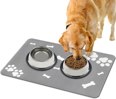 Килимок для собак та котів Lurowo, швидковисихаючий, надпоглинутий, миючий, з антиковзаючим покриттям, 40 x 60 см, дизайн 