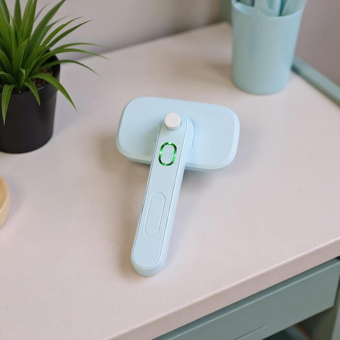 Щітка для собак Zupfbürste – самоочисна, 19 x 12 см, антистатична, для видалення підшерстка, розплутування, масажу та догляду за шерстю котів та собак