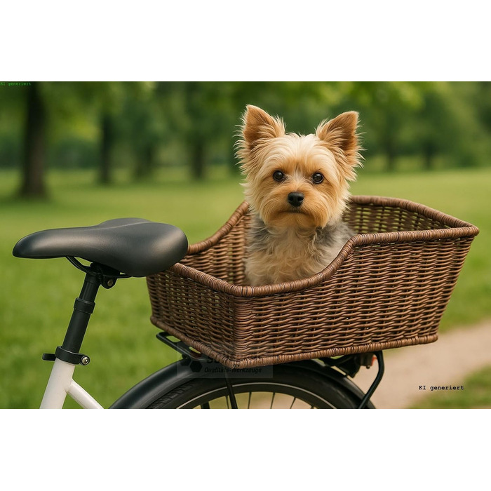 Фahrradkorb LTJ 030017: Кошик на багажник для велосипеда, пластик, ротанг