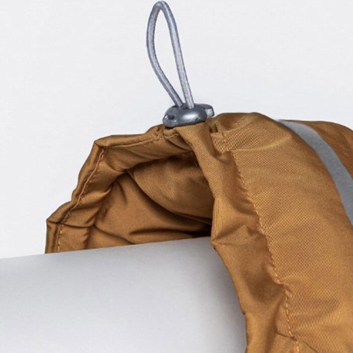 Жовта тепла зимова куртка для собак великих порід, захист від снігу та холоду