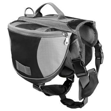 Рюкзак для собак Nankoyal з бічними кишенями, регульоване оснащення, для кемпінгу, подорожей, міста та авто