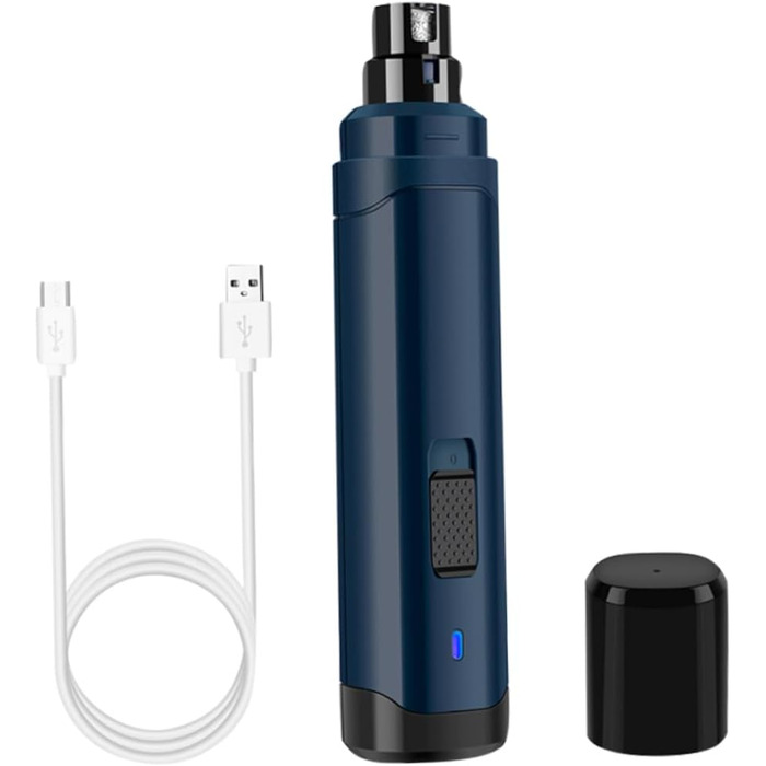 Електричний триммер для кігтів домашніх тварин BESPORTBLE з USB-зарядкою, ABS-матеріал, тихий мотор для собак та котів