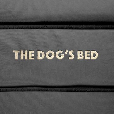 Ортопедичне ліжко для собак з ефектом пам'яті, водонепроникне, велике, сіро-срібне, знімні чохли (XL, сірий з чорним контуром)