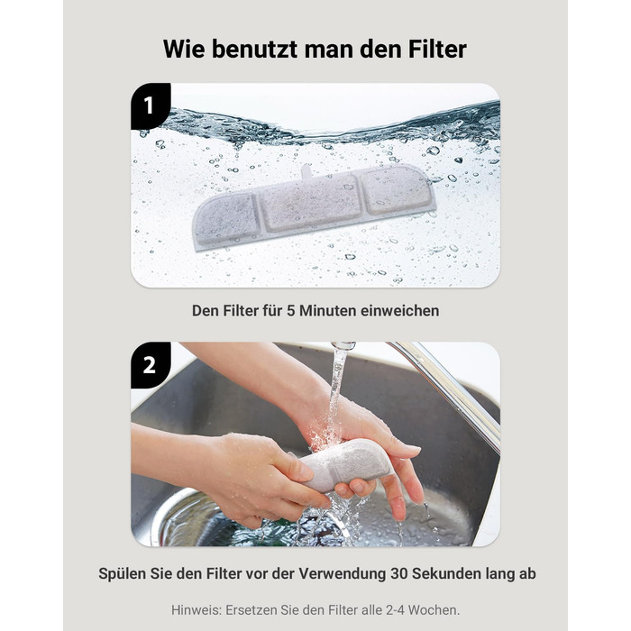 Фонтанчик для котів DownyPaws з нержавіючої сталі, бездротовий, з датчиком руху, 3л, тихий, легко миється (16 фільтрів)