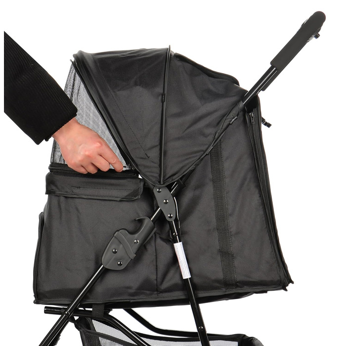 Візок для собак Сенна сірий (чорний)