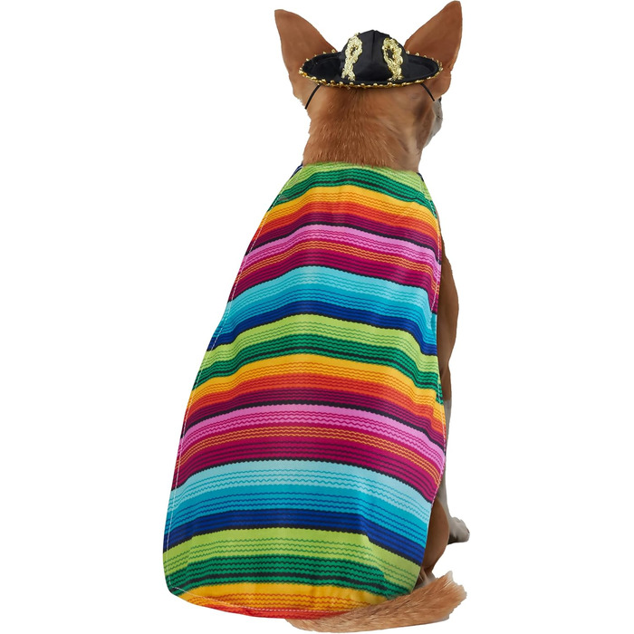 Костюм для собак Рубіс: мексиканський сарапе, розмір S, для Хелловін