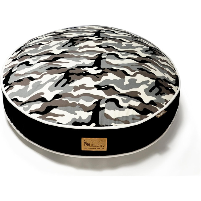 Кругла лежанка для тварин P.L.A.Y. Camouflage, білий, L