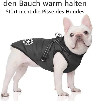 Зимовий жилет для собак, водонепроникний, з D-кільцем (зелений, XL/чорний, 4XL)