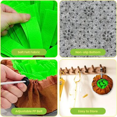 Schnüffelmatte для собак великих порід та силіконова липка поверхня, інтерактивна іграшка-головоломка, щоб зайняти, розвинути когнітивні навички та повільне годування. Комплект: 2 килимки для нюхання (76,2 x 45,7 см та 48,3 x 48,3 см) + 1 липка поверхня (