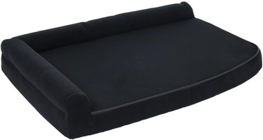 Подушка Karlie Kissen Ortho Visco L: 80x60x21 см, чорна