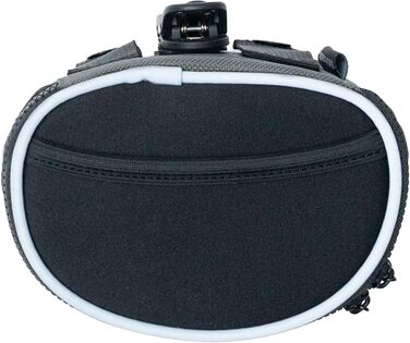 Сумка для ласощів Quickdraw для собак – сумка для дресирування з тримачем клікера та диспенсером для відходів – зручна сумка для ласощів для собак – міцна, світловідбивна (Чорна)