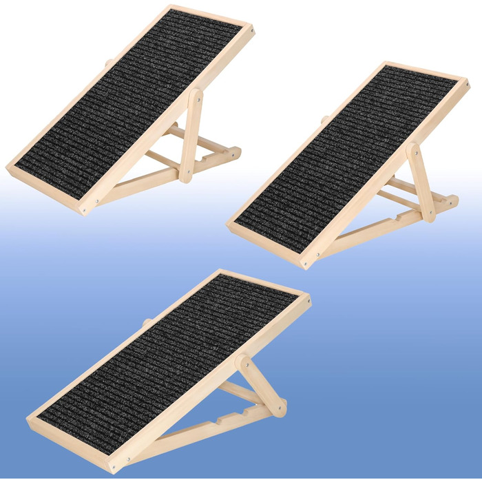 Дерев'яна рамка для собак, регульована висота, чорний колір, 78 см. Ідеально для маленьких собак.