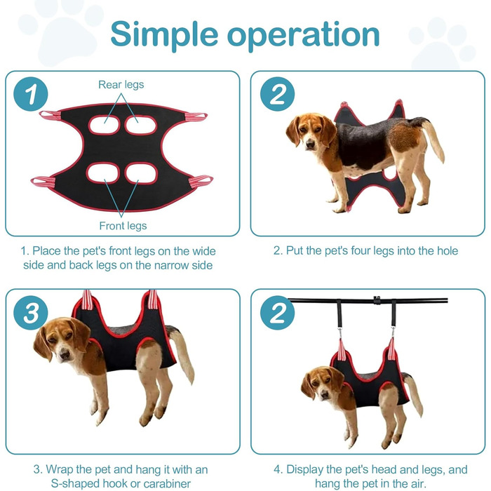 Набір гамаків для догляду за шерстю для маленьких собак і котів SUPRROW