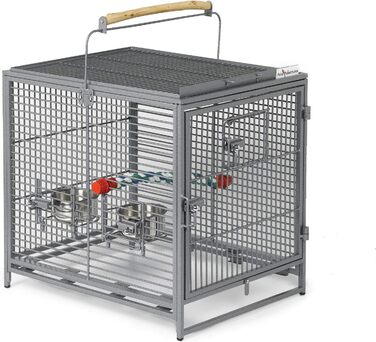Клітка-переноска для птахів Midwest Homes for Pets Poquito, 48 x 39,5 x 60 см, з жердками та годівницями з нержавіючої сталі
